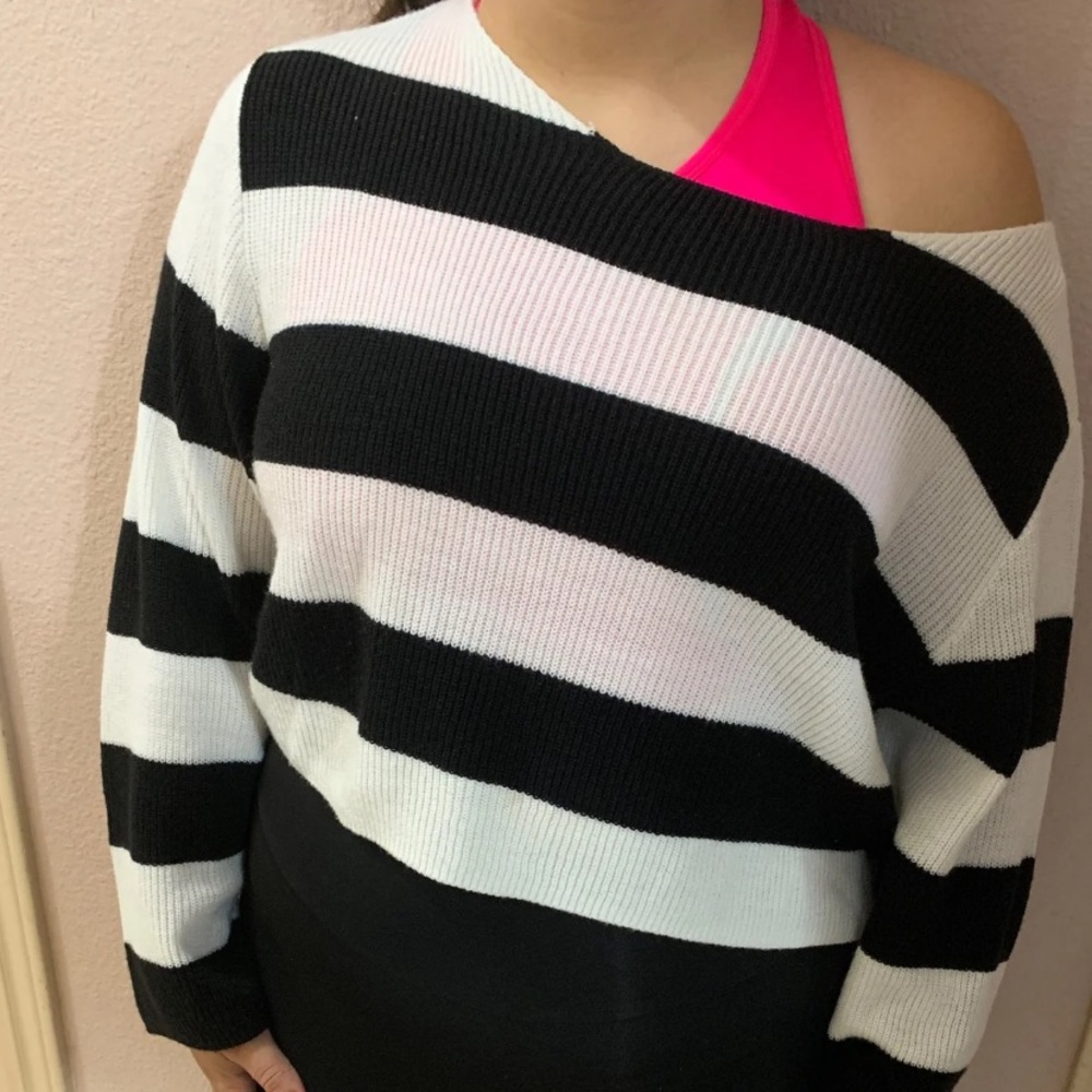 Striped Crop Top Sweater